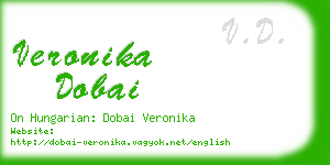 veronika dobai business card